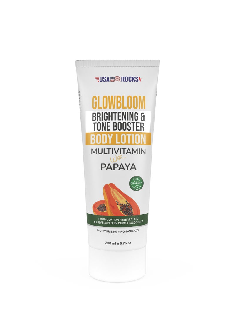USA ROCKS Multivitamin & Papaya Body Lotion- Brightening & Deep Hydration Care - Image 1